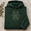 Embroidered Tone On Tone Vintage Flowers Sweatshirt, Botanical Cottagecore Floral Tee