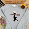 Orca Moon Embroidered Sweatshirt – Killer Whale Hoodie, Ocean Wildlife Embroidery, Marine-Inspired Gift